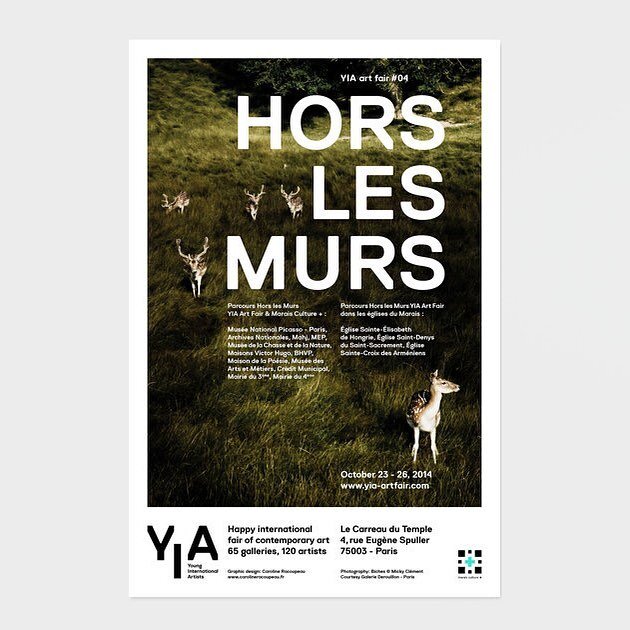 Poster et identit&eacute; pour le Young International Artists art fair au carreau du temple &agrave; Paris. #younginternationalartists #artweek #artfair #visualidentity #poster