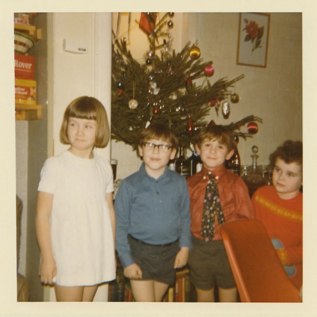 Christmas with an Instamatic, siblings and someone's friend... (c.1972)