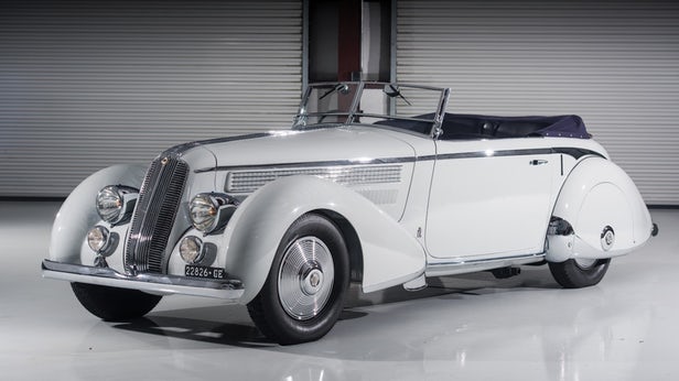 This 1936 Lancia Astura Cabriolet Series III "Tipo Bocca" by Pinin Farina sold for $2,145,000 was Pininfarina’s 1936 Milano Motor Show car and displayed at the inaugural Concorso d’Eleganza, in San Remo in May 1937. | Official Auction Page(Credit: Darin Schnabel, RM Sothebys)