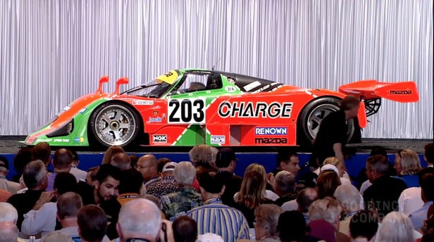 This 1989 Mazda 767B is just one of three 767B Endurance Racers built, twice entering Le Mans and winning it's class in 1990. A seriously potent performer capable of winning vintage racing, it is elegible for Le Mans Classique. As the official auction page dubs it, "a well-prepared and historic example of Mazda’s Group C masterpiece." The car sold for $1,750,000(Credit:Gooding & Co)