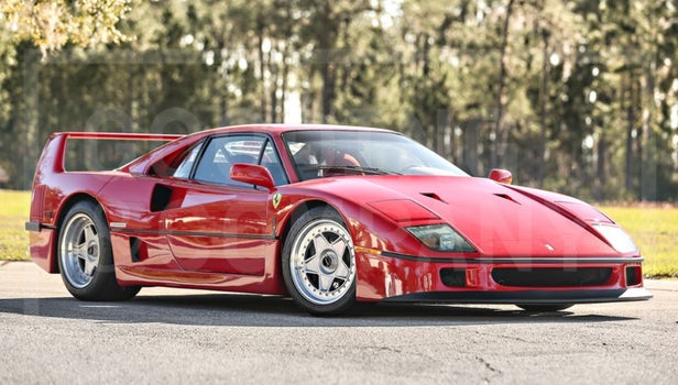 The 77th of 213 F40s built for the US market, this 1990 Ferrari F40 has travelled just 1,600 miles in 27 years. Estimated to sell between $1,300,000 and $1,600,000, it fetched $1,485,000. | Official Auction Page (Credit: Gooding & Co