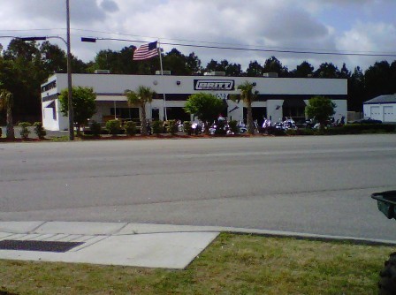 Britts Motorsports in Wilmington, N.C., home to the crated RD400F. 