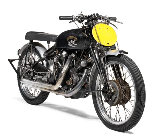 Jack Ehret’s 1951 Vincent Black Lightning, still in its original racing form