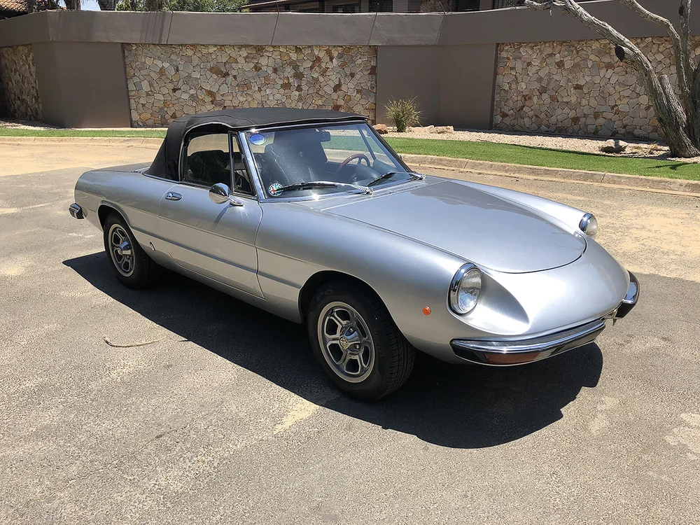 Politoys APS - Alfa Romeo 2000 Spyder - Gris Argenté - Miniature Rare En Boîte