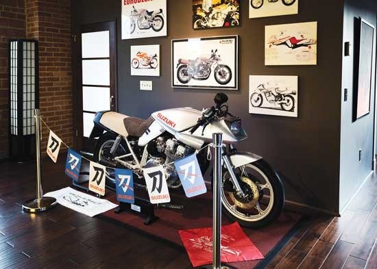 Another view of the hand built Target Design ED-2 prototype made for Suzuki.