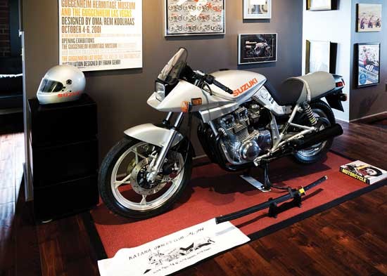 Ken’s 1982 GS1000SZ, which was featured in The Art of the Motorcycle exhibit.
