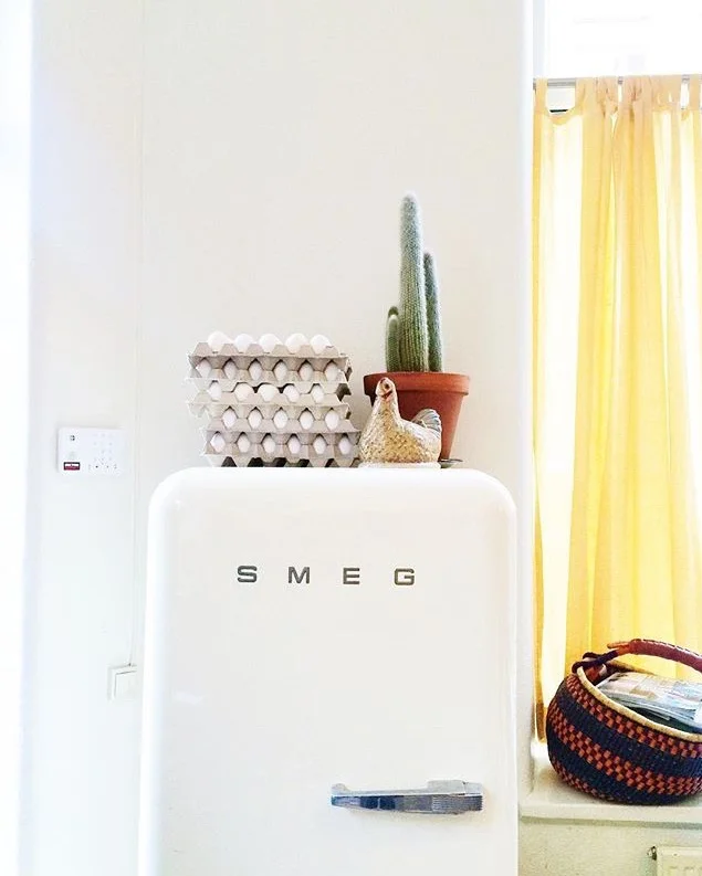 The fridge at Cafe Pom & Flora