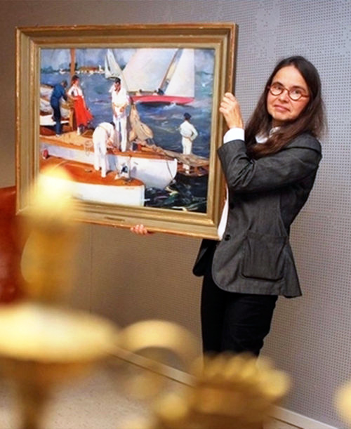Pia Staël von Holstein i auktionstagen