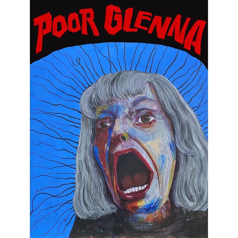 Hand painted artwork for my film Poor Glenna by the talented @amy_art.illustration