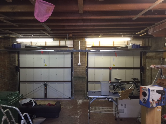 Before: large double garage