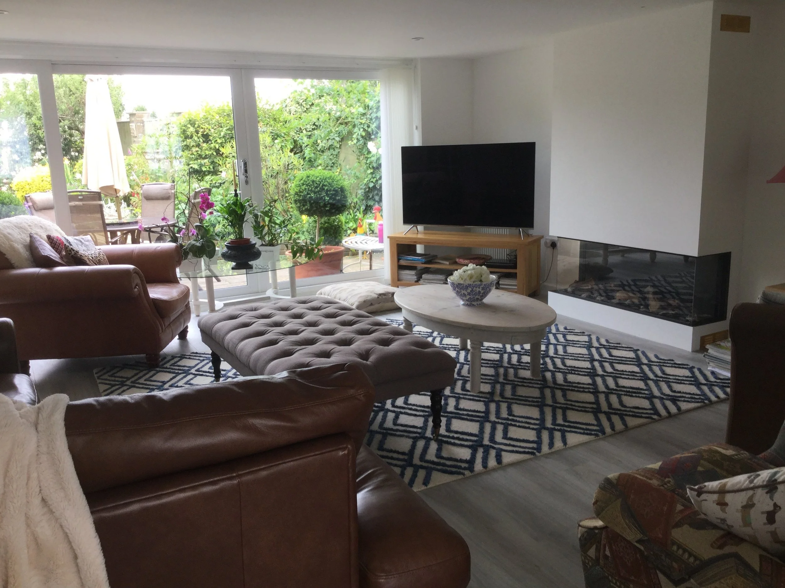 Completed double garage conversion