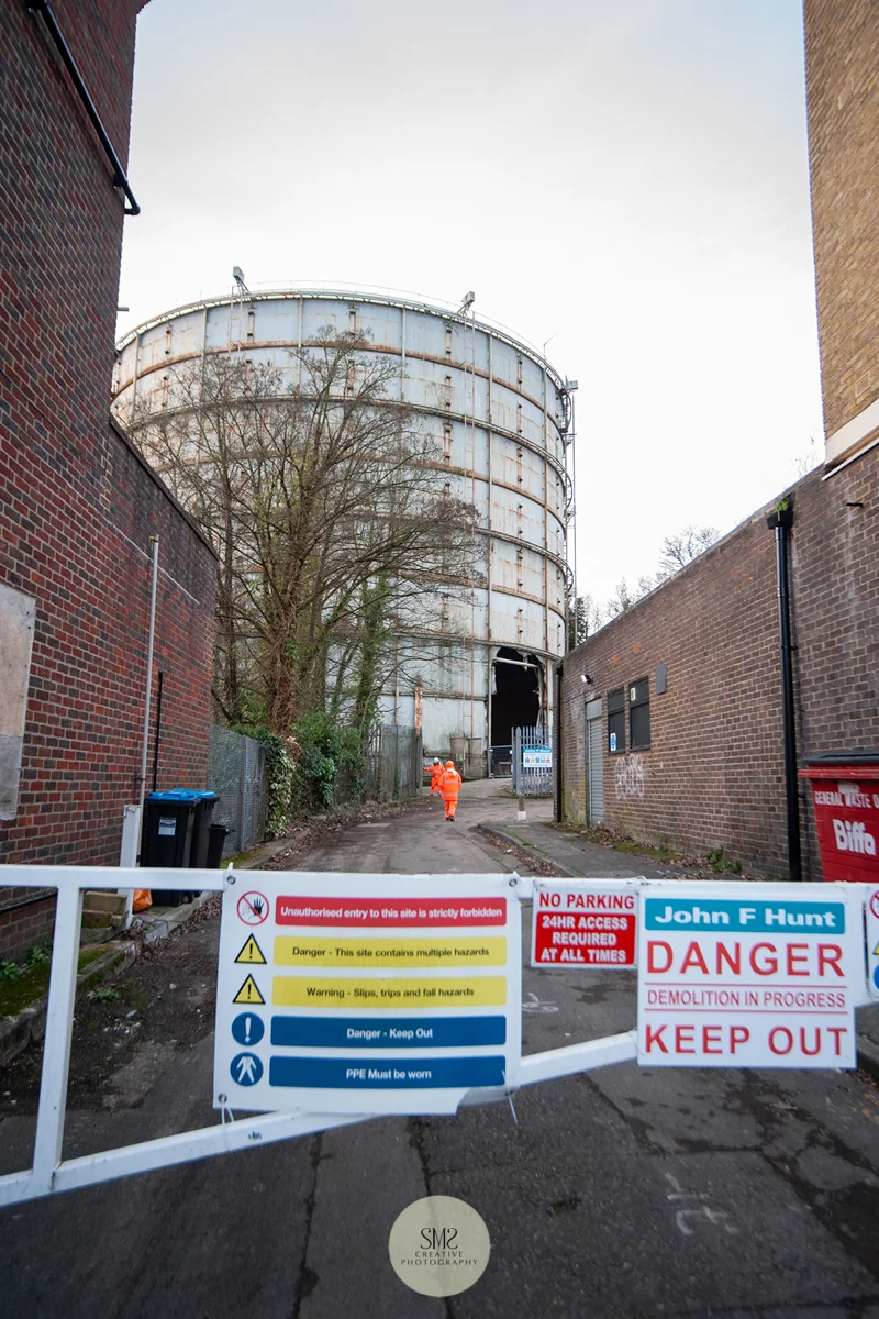 Stage one of the demolition process 18 January 2019.