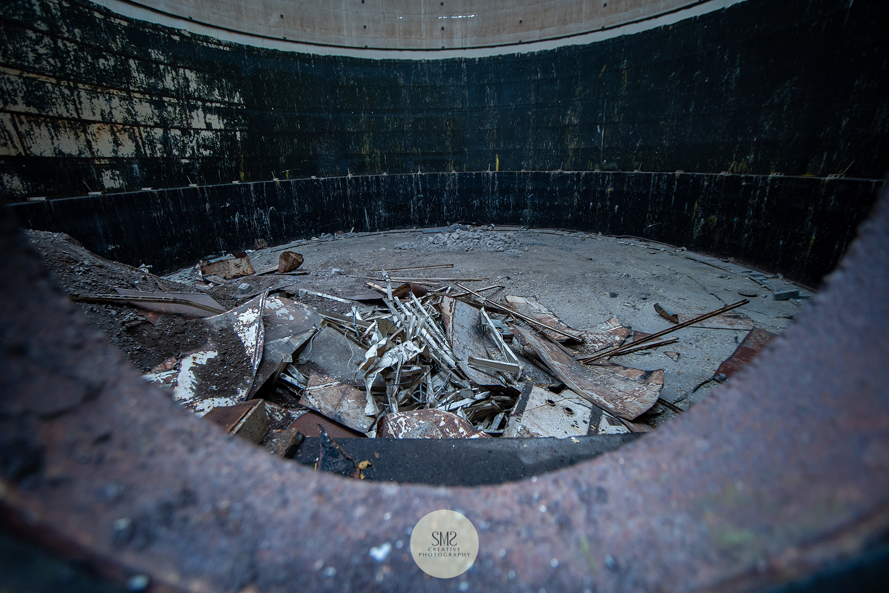 The pieces fall into the pit