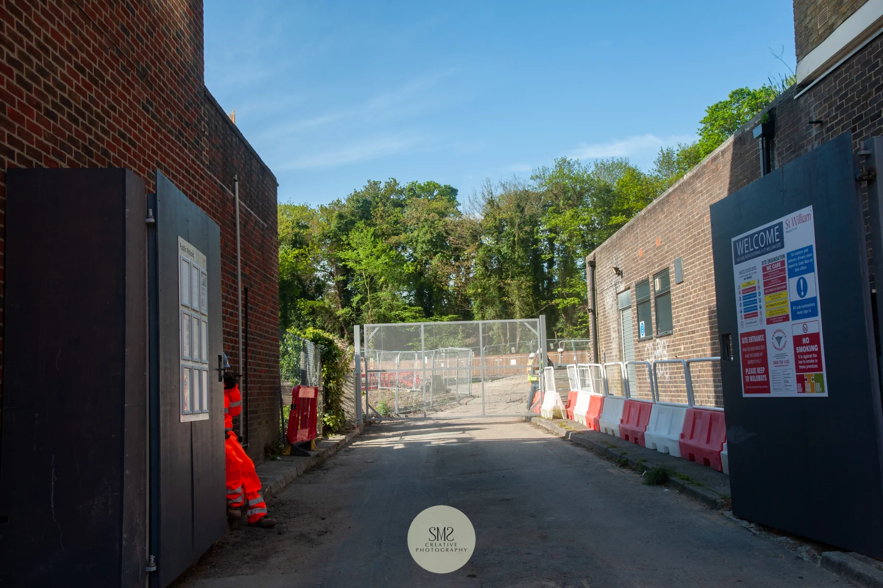 New gates have been installed at the entrance to Nursery Way.