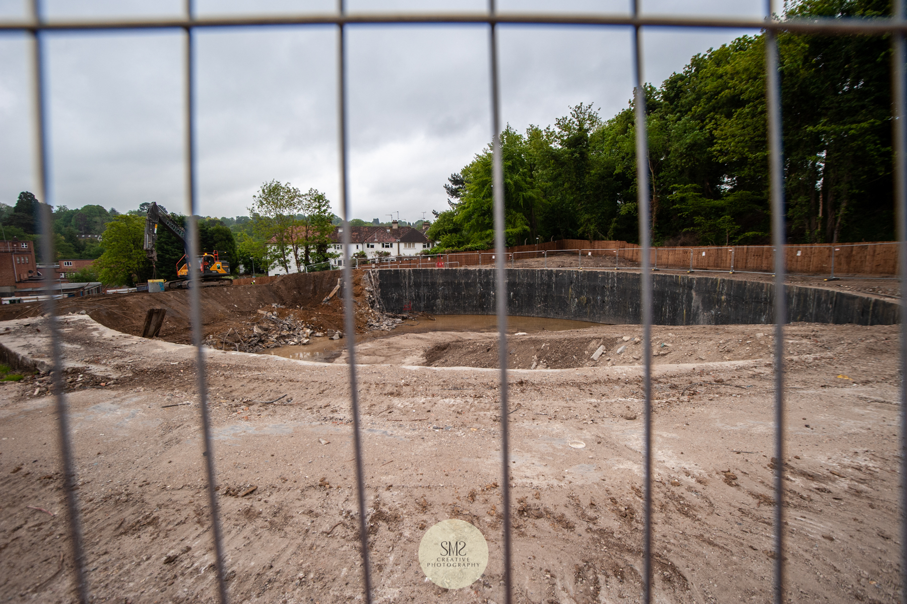  The gas holder concrete walls will be removed and re-used on site for the formation of the piling platforms. 
