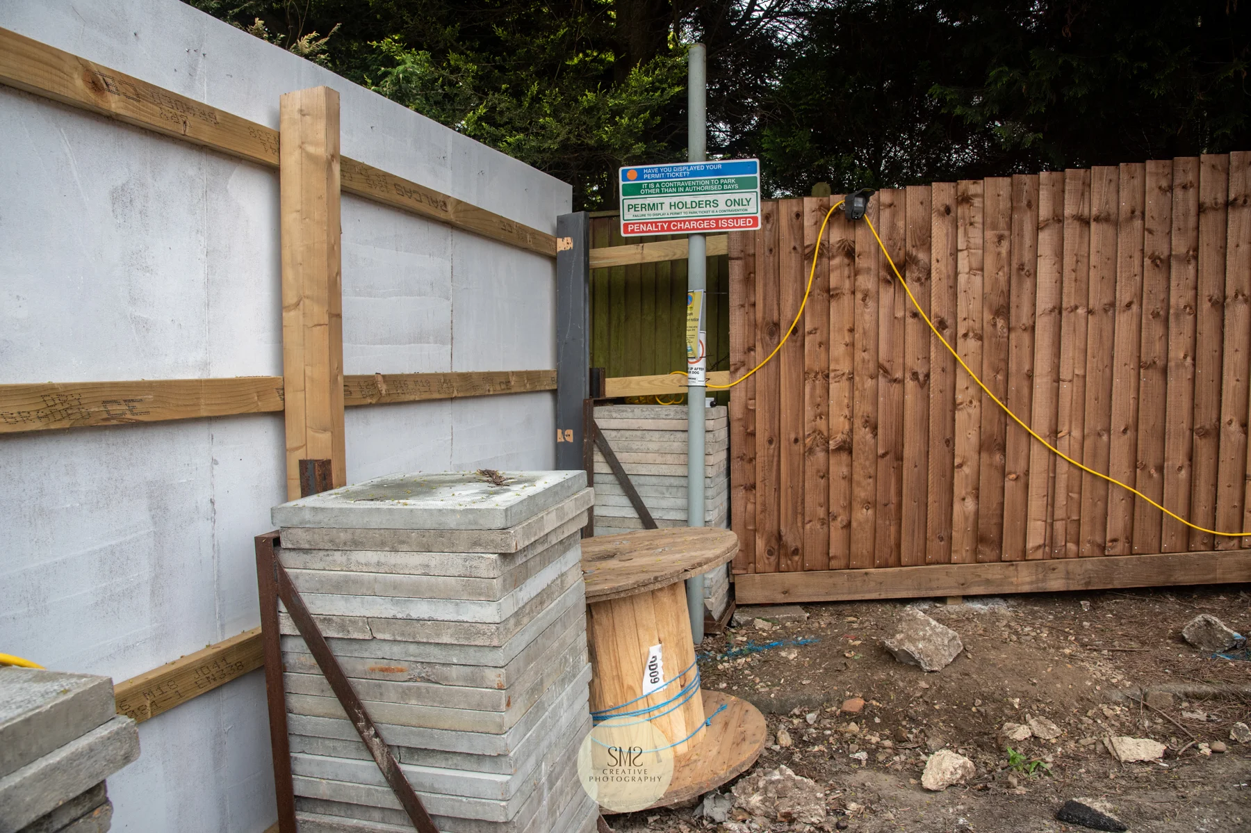 A sign from the former Johnsdale car park is the only reminder of what this area once was.