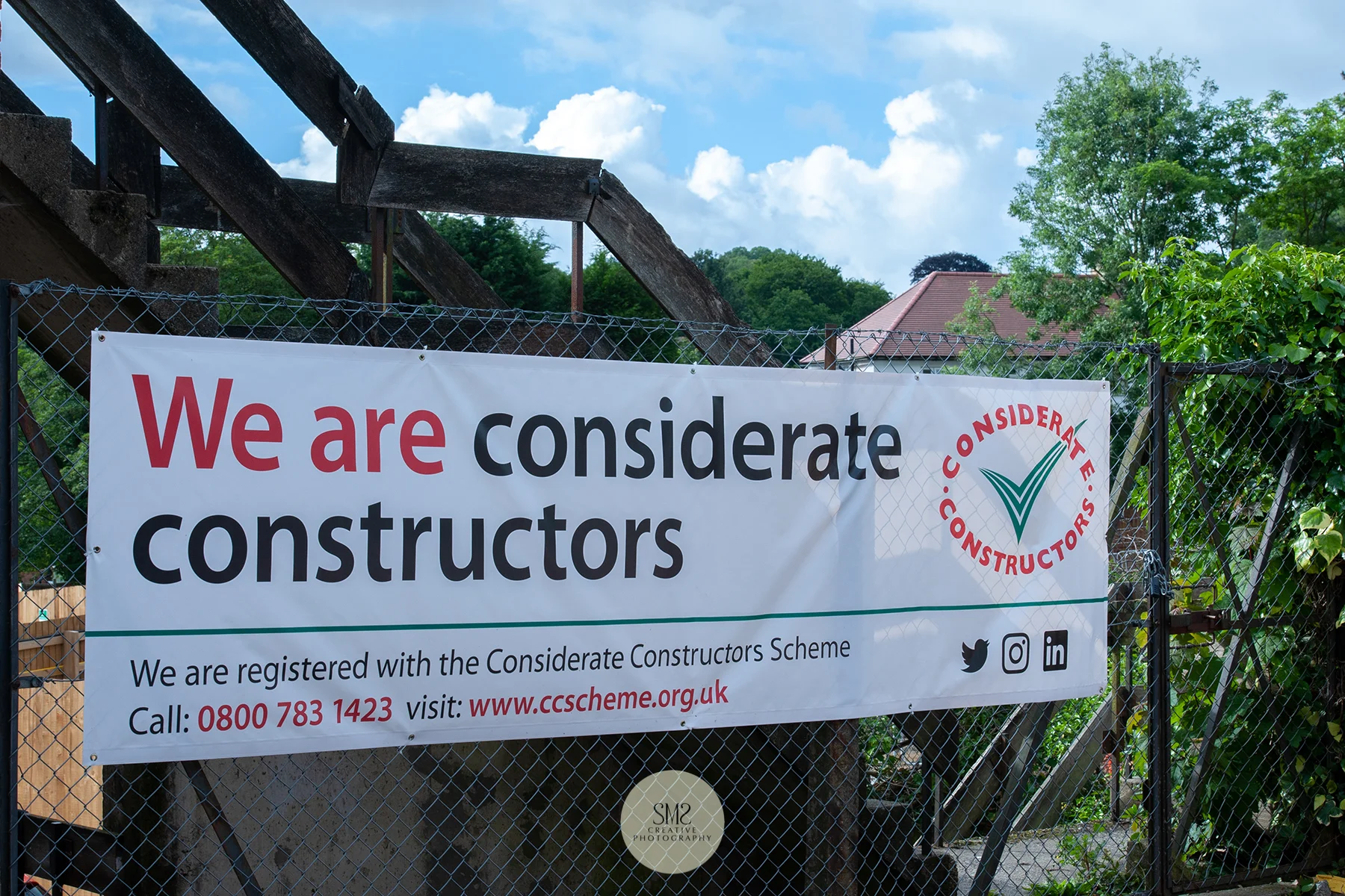 Contractors on site.