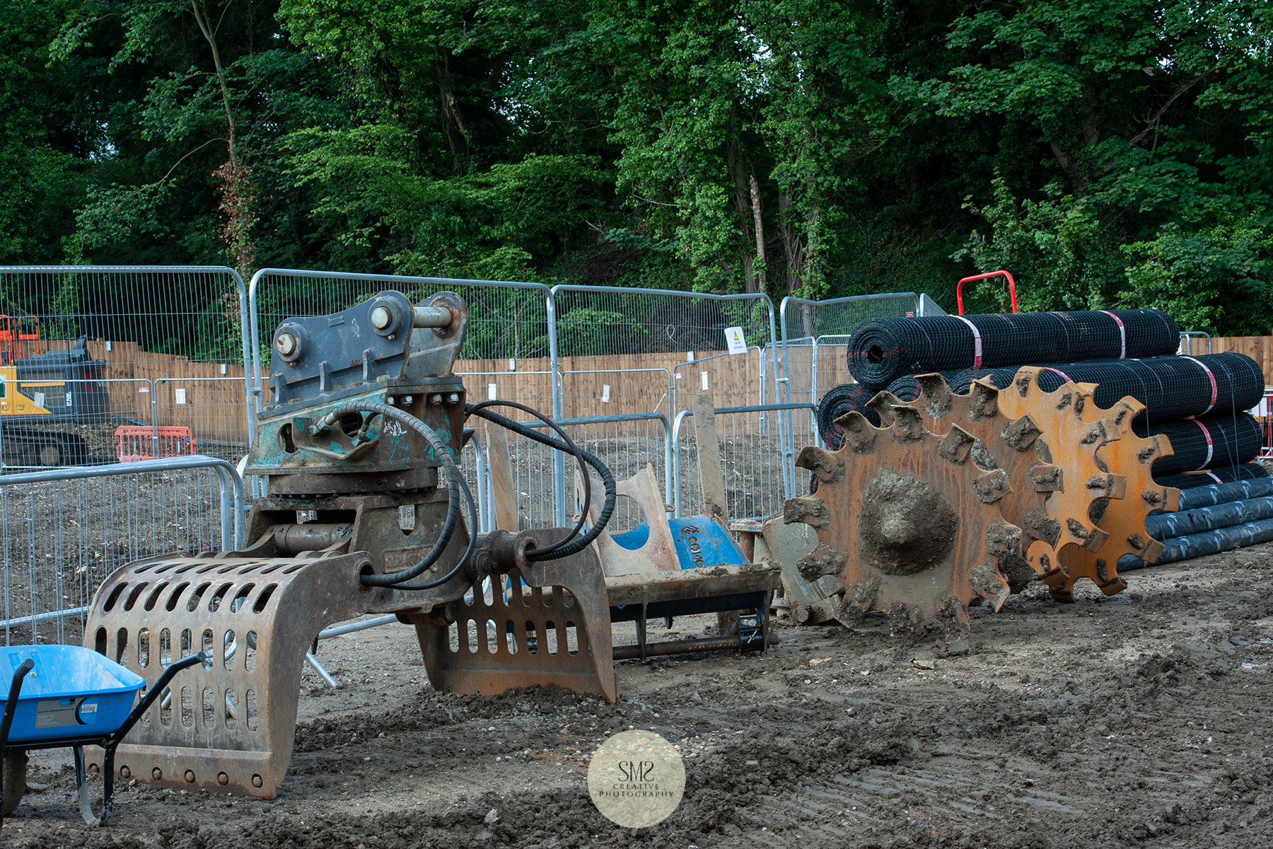 Machinery attachments  for the different excavation processes.