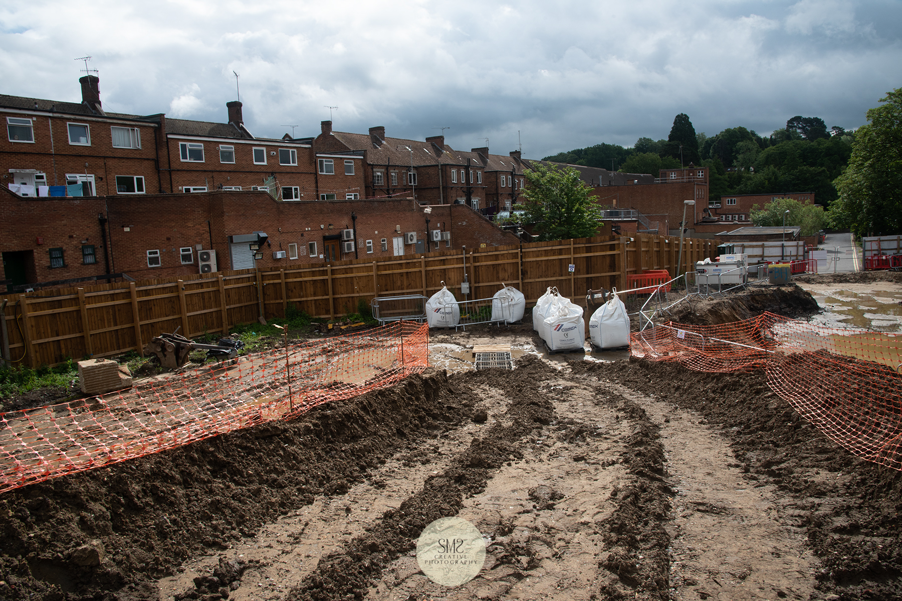 It was very slippery and muddy on site this month due to the rainfall.