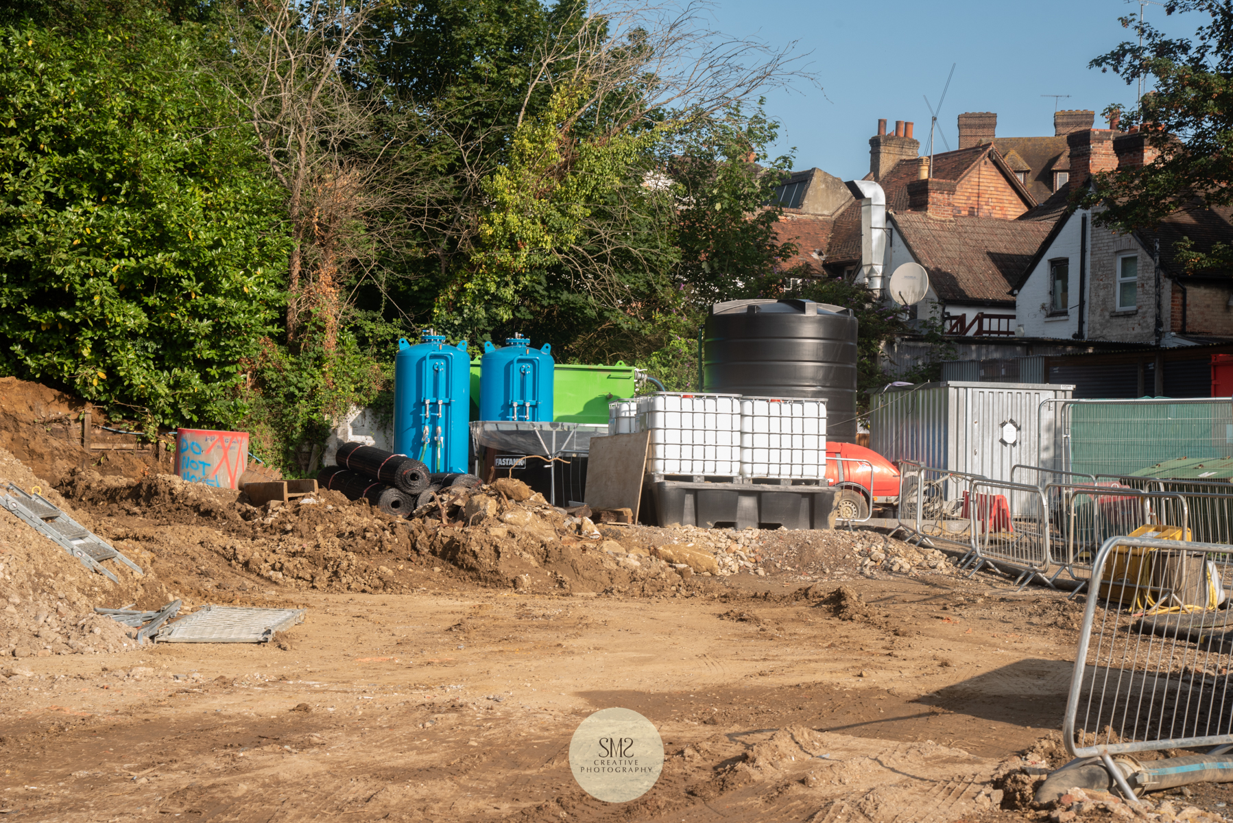  The tanks are part of the water purification process in the corner of the site behind the shops in Station Road East. 