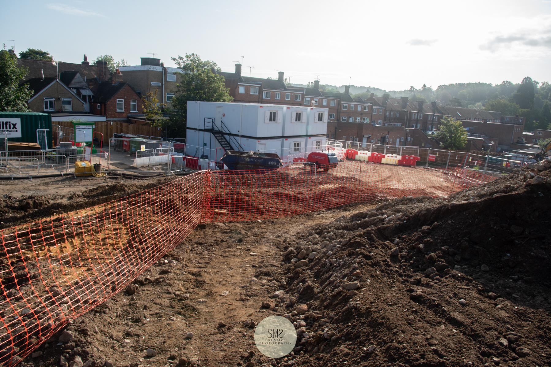 Looking down the site towards the former Johnsdale car park.