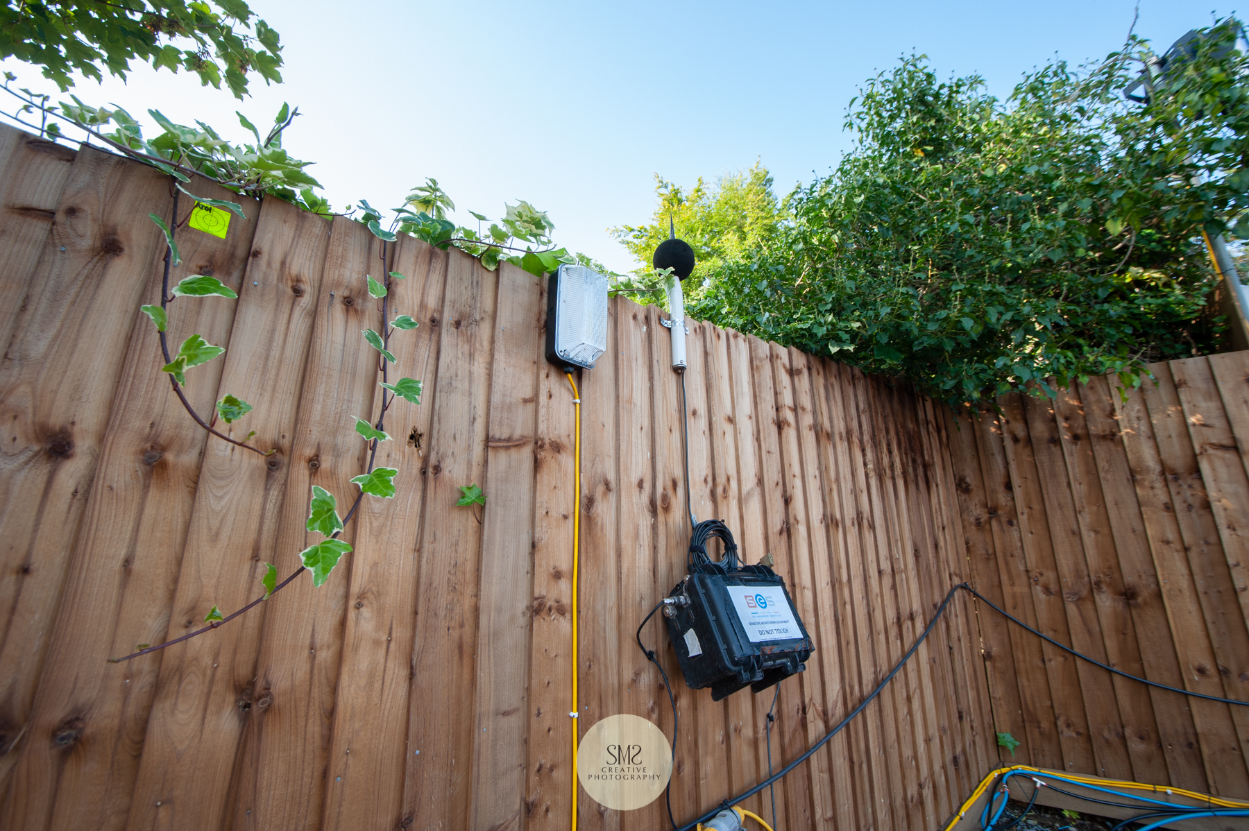 Monitors to measure vibration to ensure any noise does not go over a certain level.