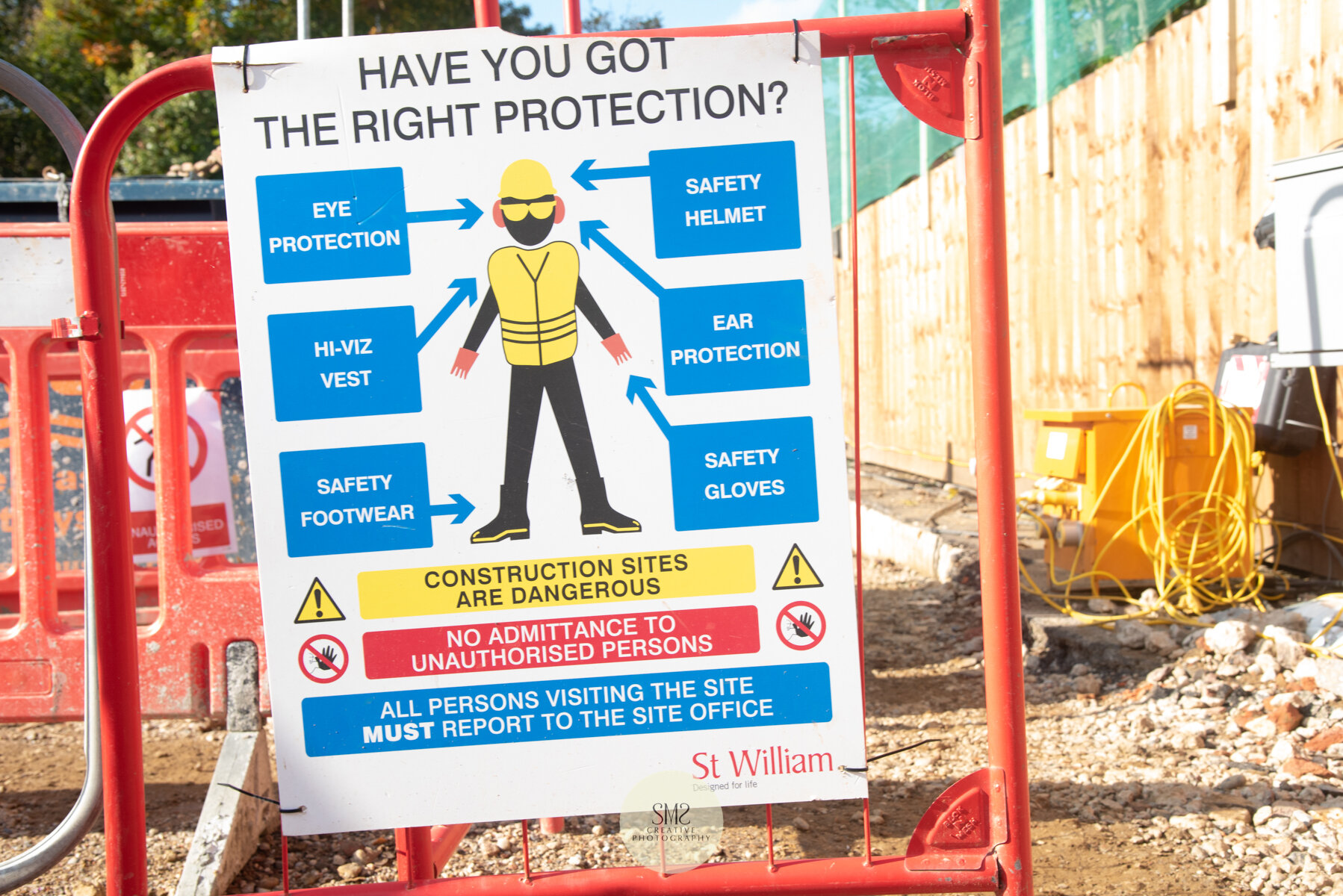  Protective wear must be worn at all times on site. 