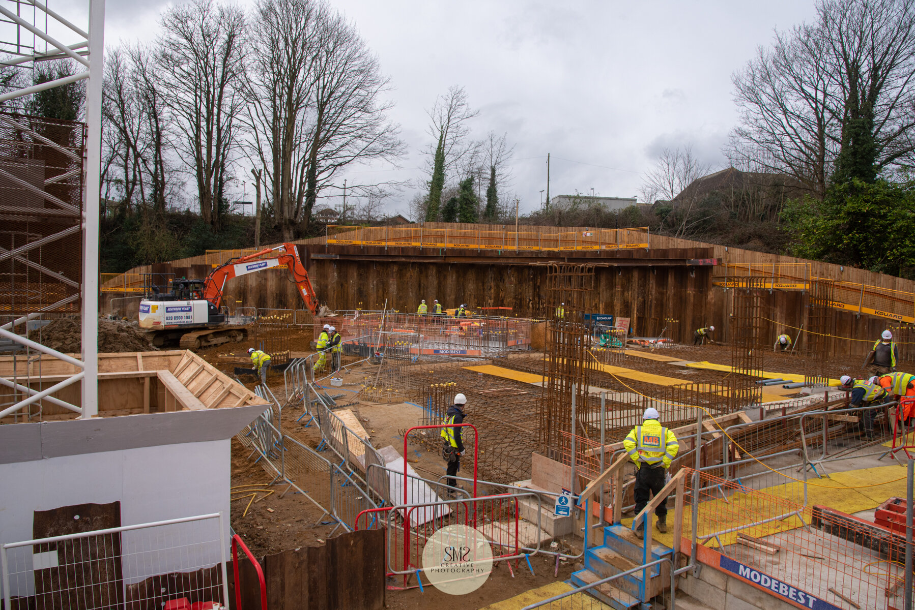  Block A is taking shape with the concrete carpark floor nearing completion. 