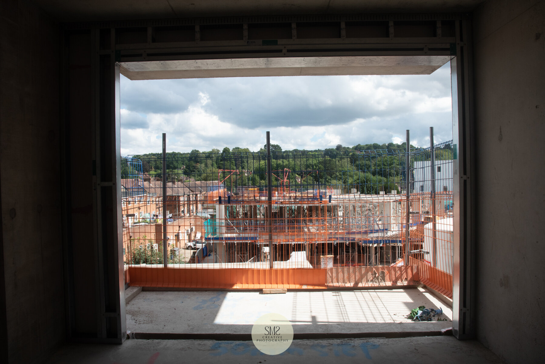  A sunny view looking over Block C. 