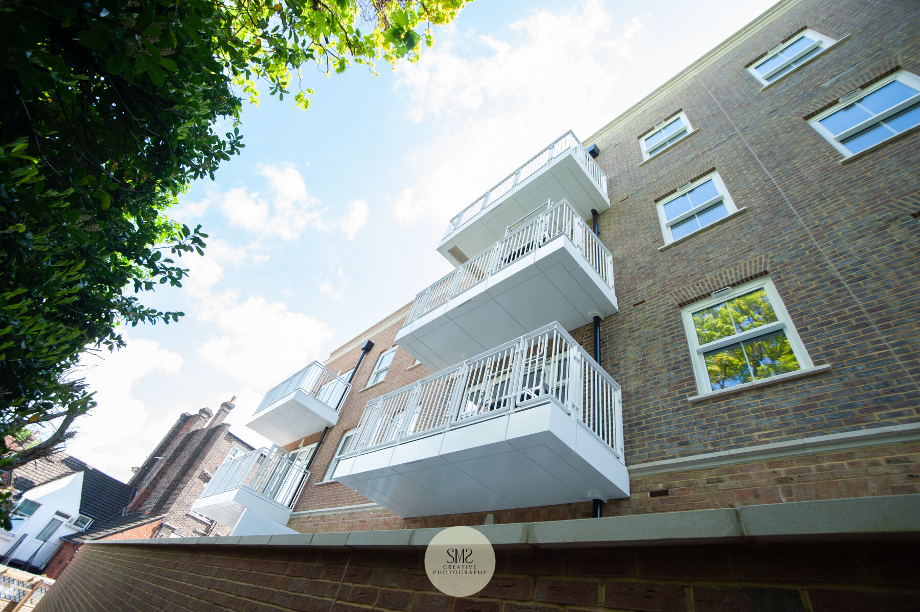  Each apartment has its own outdoor space. These balconies are from Block A. 