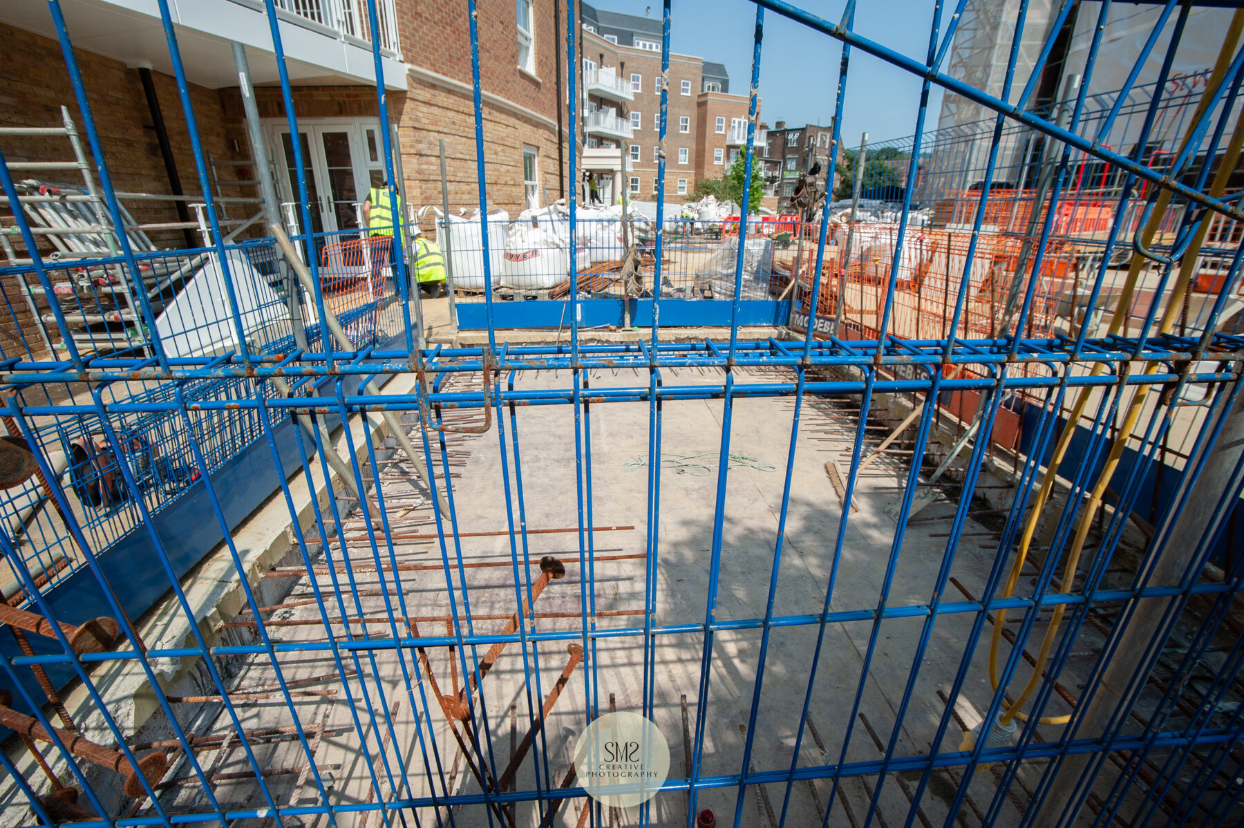  The last crane was removed from the site on 15 July, this is where it once stood 