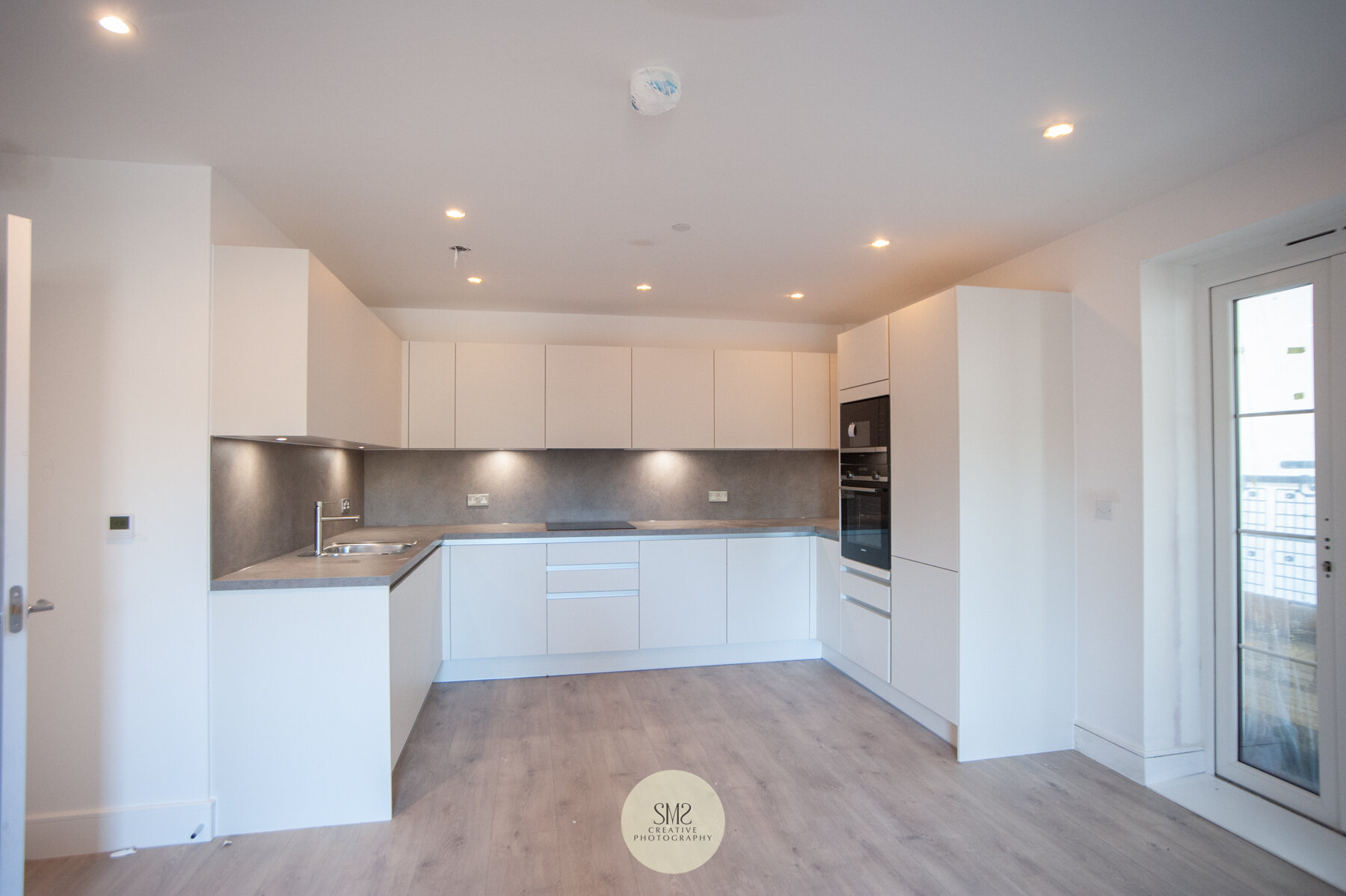  Another kitchen in an apartment in Block C. 