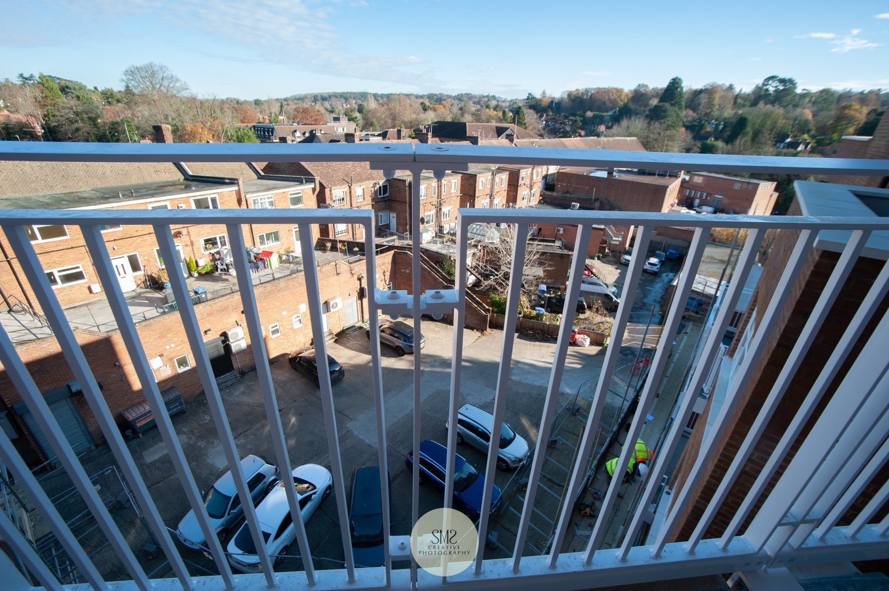  A view from a balcony Block C. 