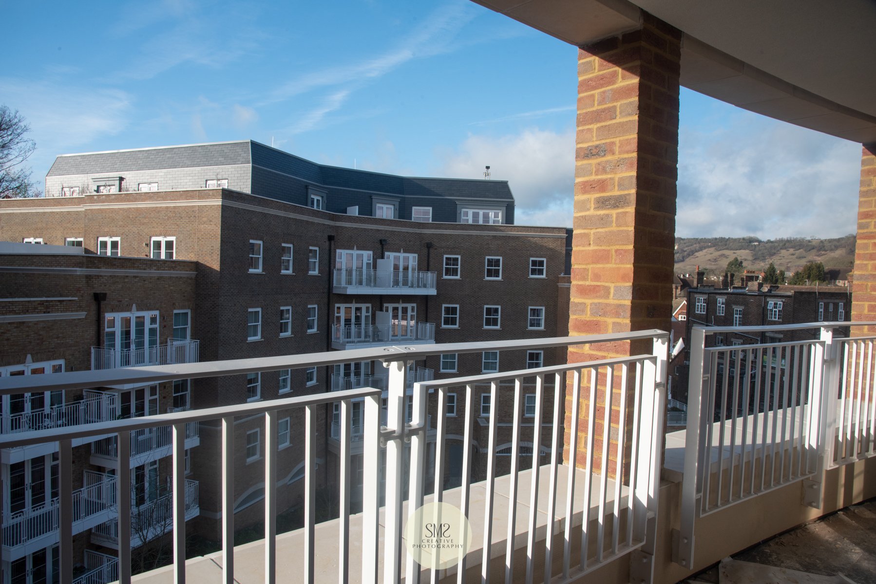  A view from an apartment terrace in Block C looking towards Blocks A &amp; B. 