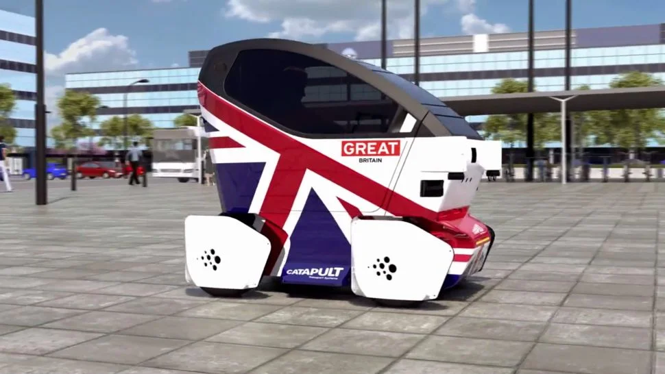 The Milton Keynes Pods were limited to 15 mph
