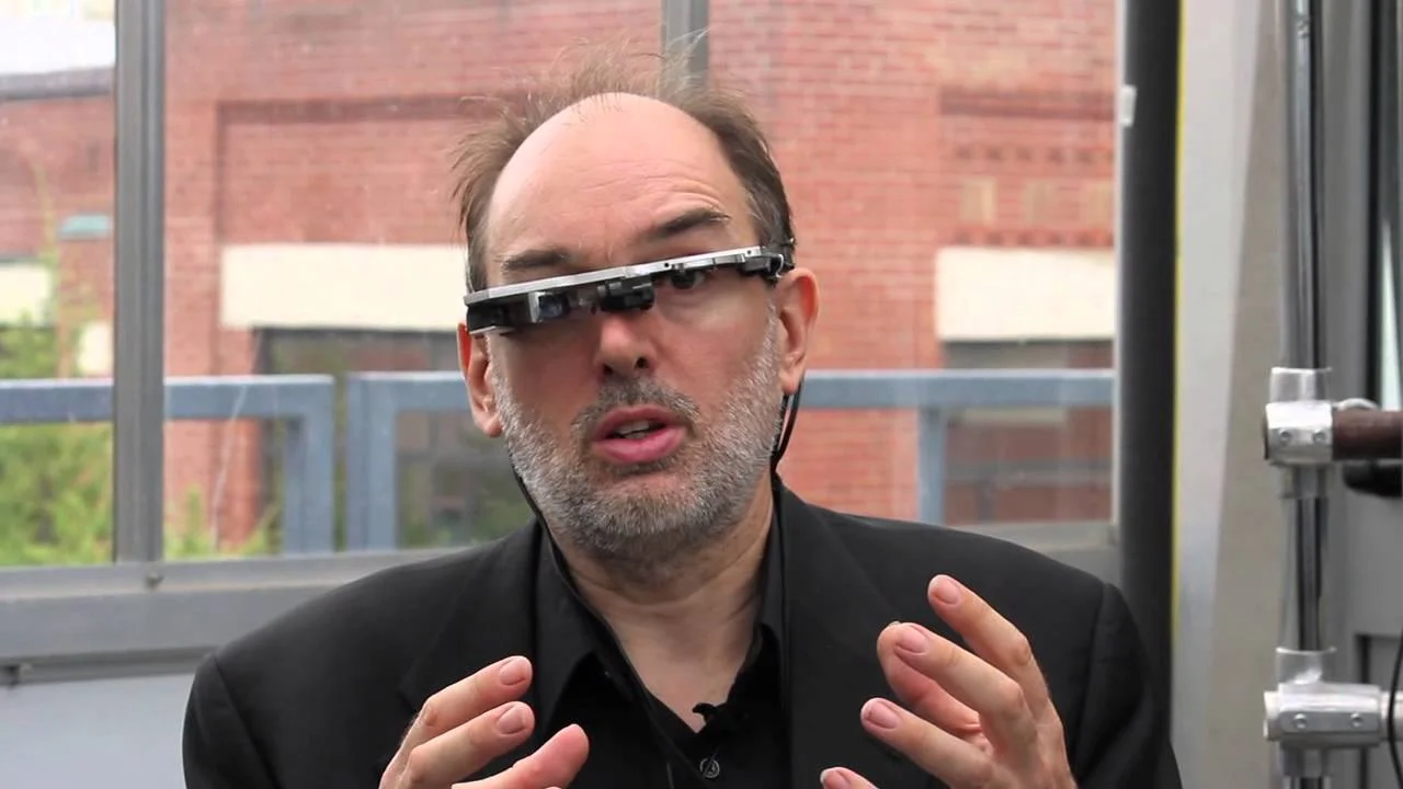 Steve Mass in one of his more lightweight wearable computers