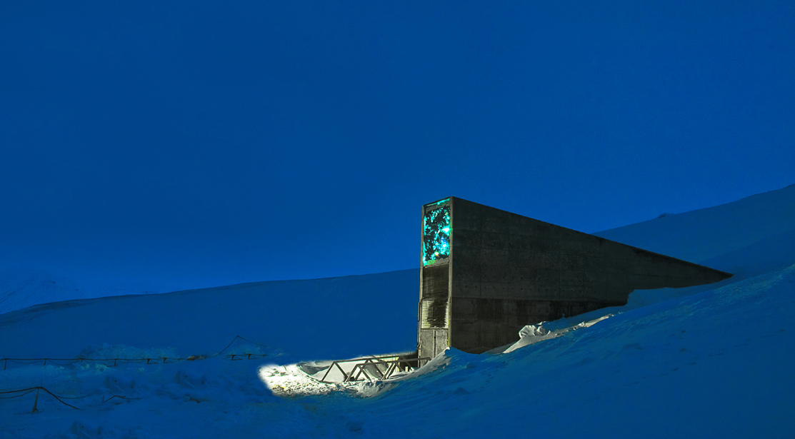 The Entrance to the Svalbard Global Seed Bank. Sometimes called the Doomsday Vault.