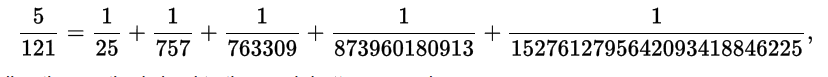 Using the Greedy Algorithm (developed by Fibonacci)
