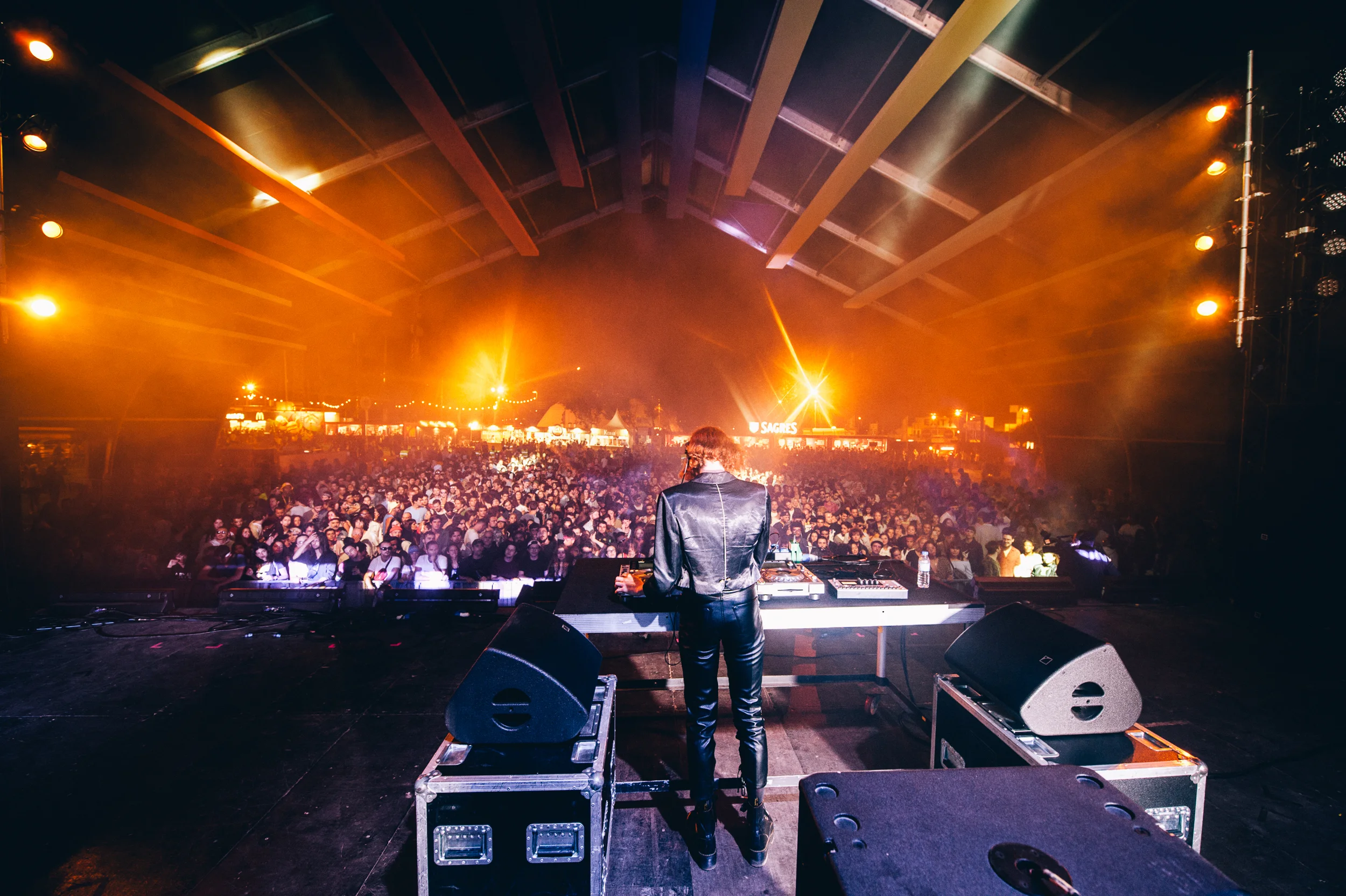 The crowds gather to witness SOPHIE's mind-bending electro on the NOS Clubbing Stage, Thursday 12 July. Credit: Sara Hawk