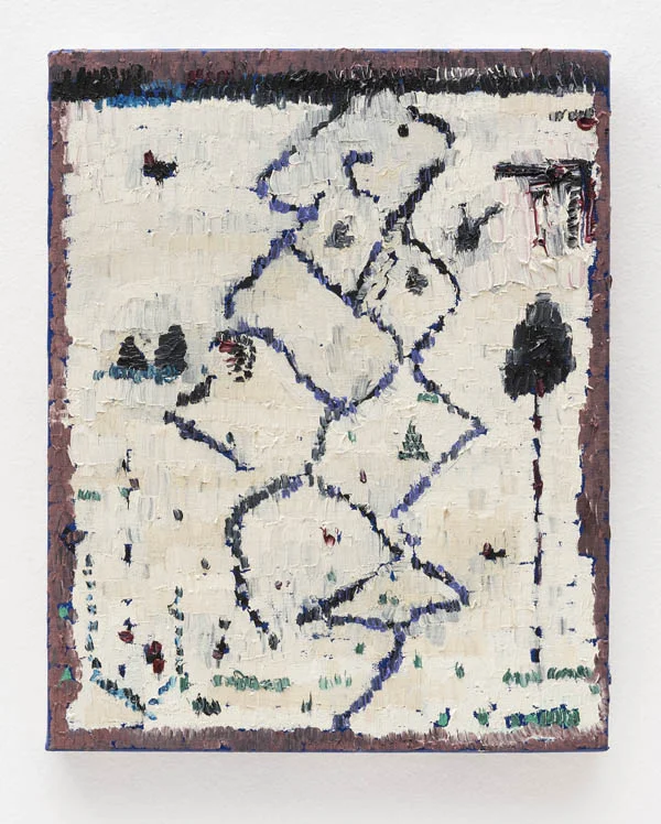 Marina Rheingantz Zig-Zag , 2016 óleo sobre tela, 30 x 24 cm Zig-Zag , 2016 oil on canvas, 11 13/16 x 9 7/16 inches