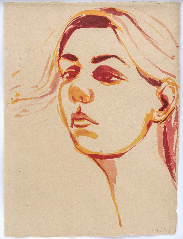 David Salle, Untitled , 2015, guache e aquarela s/ papel | gouache and watercolour on paper , 37 x 28 cm