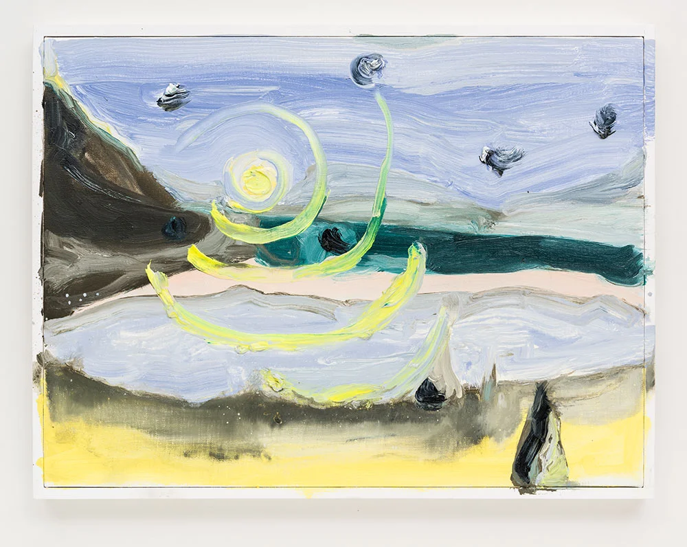 Gabriela Machado, Luas | Moons , 2017, óleo sobre linho | oil on linen , 30 x 40 cm
