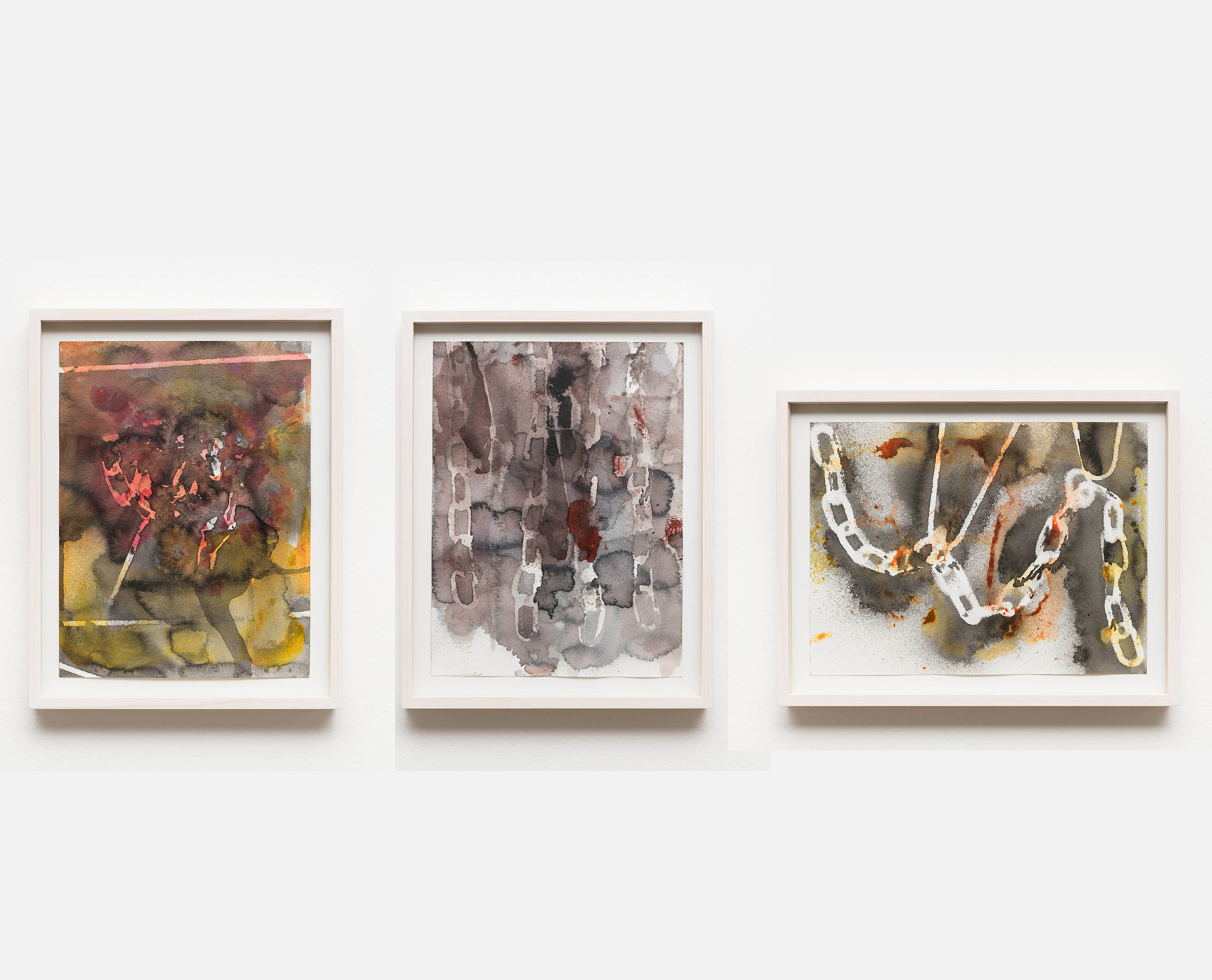 Variações de Correntes em Cor | Chain Variations in Color, 2019 aquarela | watercolor 22 x 29,7 cm | 8 21/32 x 11 13/16 in