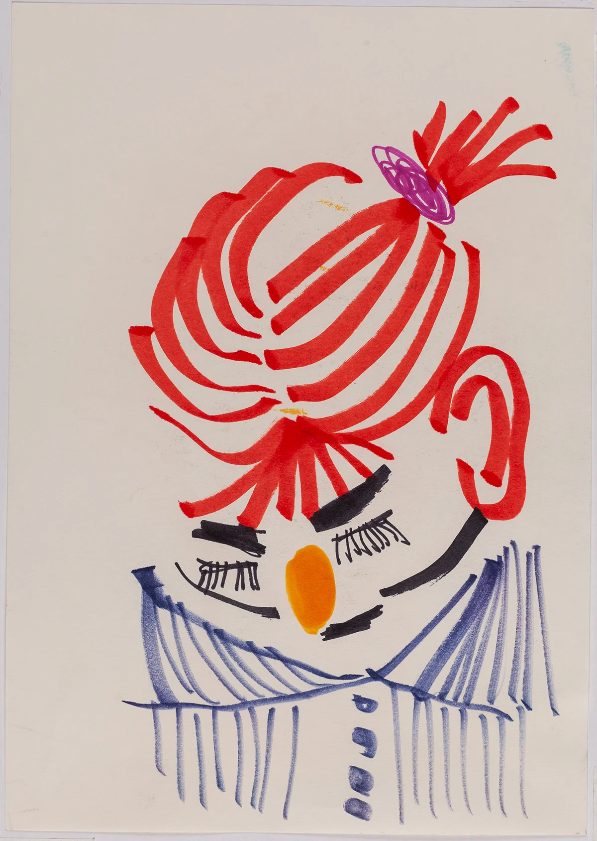Série Retratos da Bia | Bia’s Portraits Series 2016 técnica mista sobre papel | mixed media on paper 29.7 x 21 cm