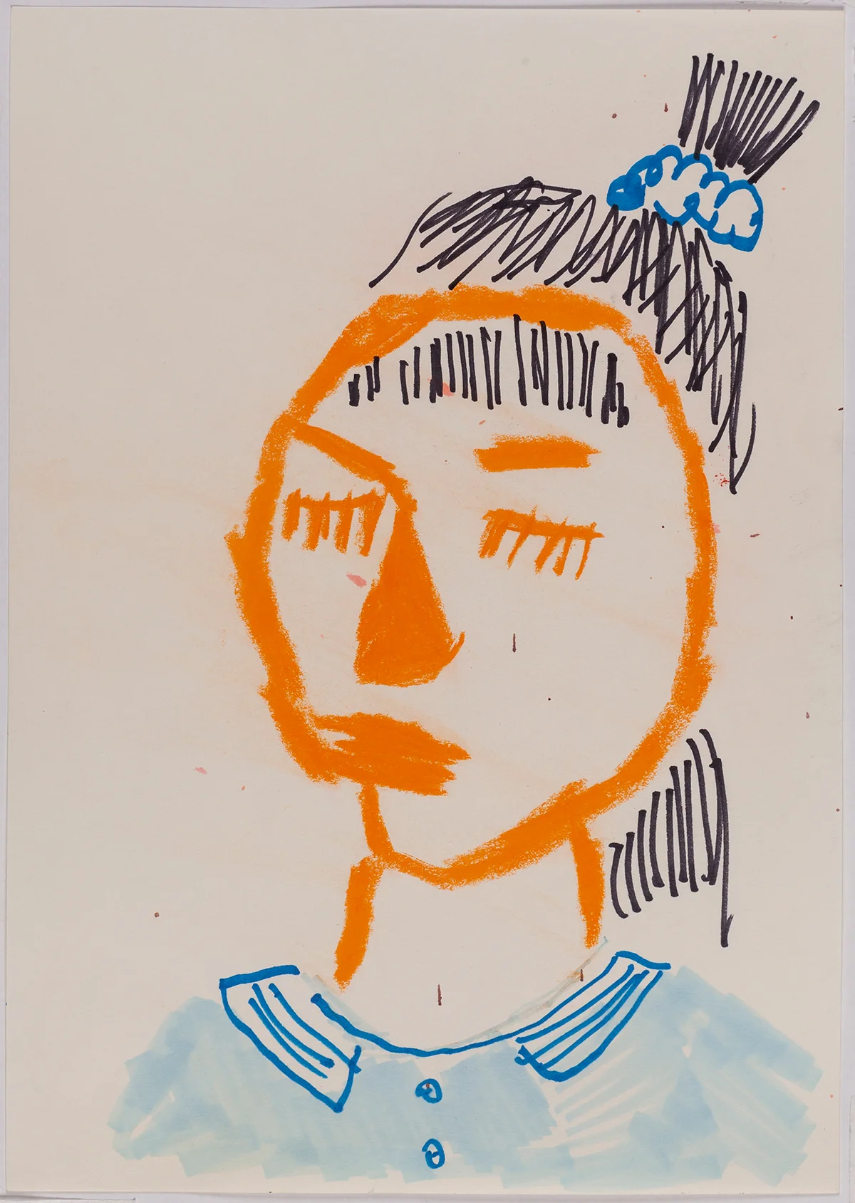 Série Retratos da Bia | Bia’s Portraits Series 2016 técnica mista sobre papel | mixed media on paper 29.7 x 21 cm