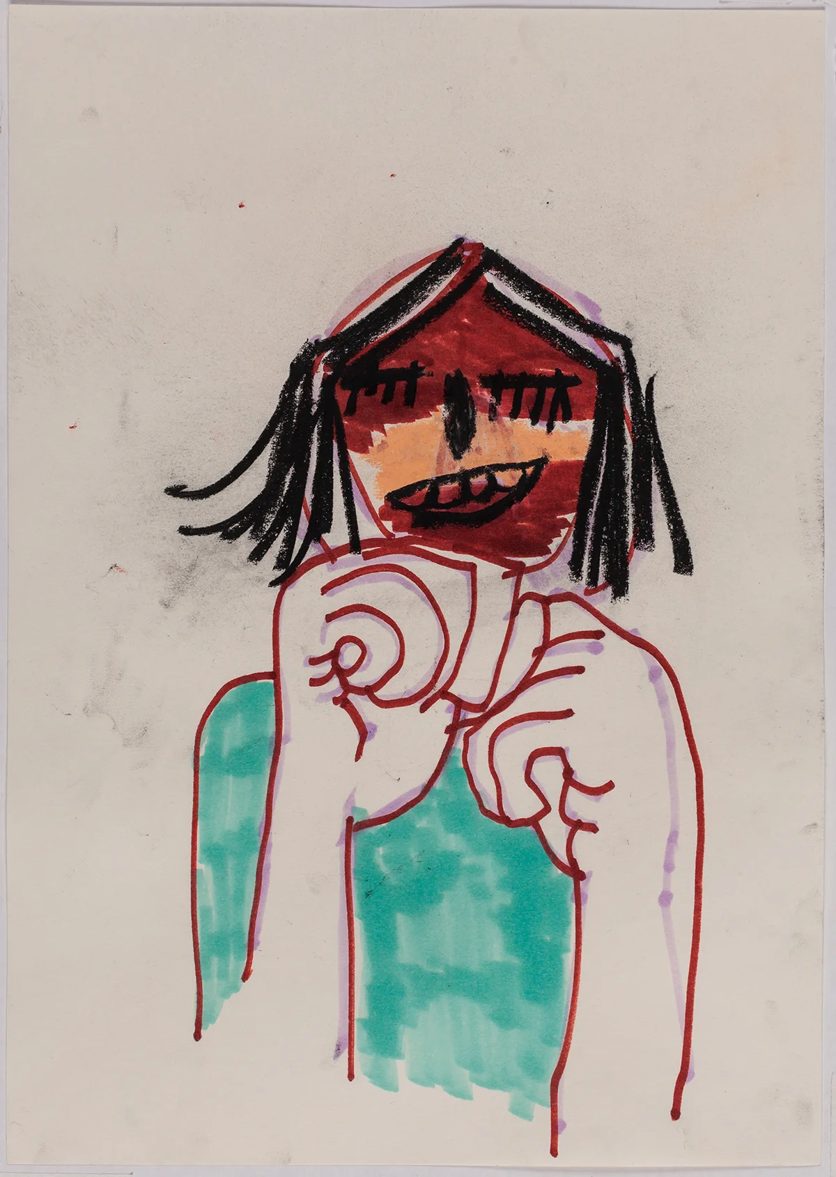 Série Retratos da Bia | Bia’s Portraits Series 2016 técnica mista sobre papel | mixed media on paper 29.7 x 21 cm