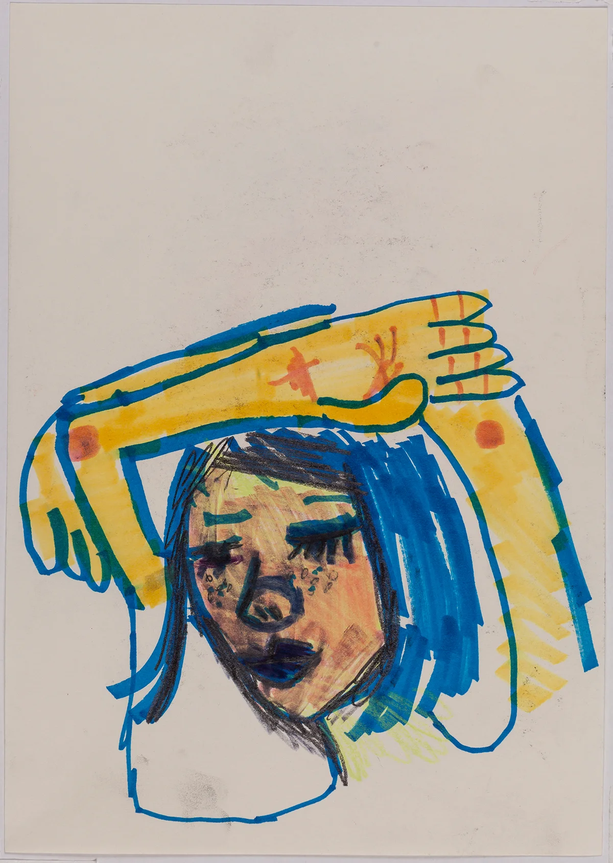 Série Retratos da Bia | Bia’s Portraits Series 2016 técnica mista sobre papel | mixed media on paper 29.7 x 21 cm