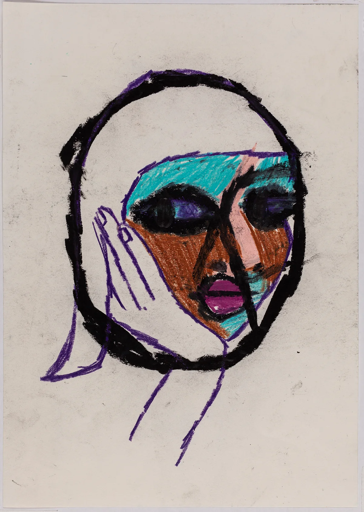 Série Retratos da Bia | Bia’s Portraits Series 2016 técnica mista sobre papel | mixed media on paper 29.7 x 21 cm