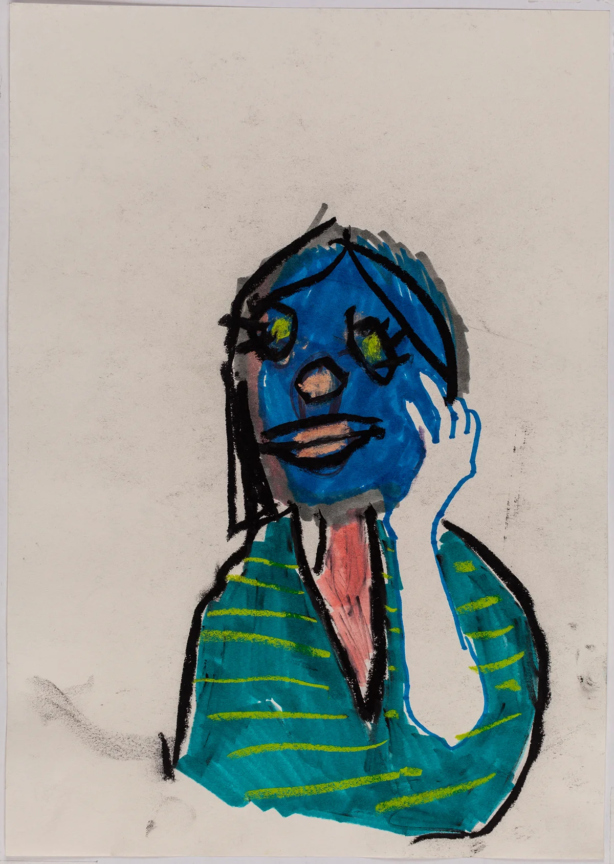 Série Retratos da Bia | Bia’s Portraits Series 2016 técnica mista sobre papel | mixed media on paper 29.7 x 21 cm