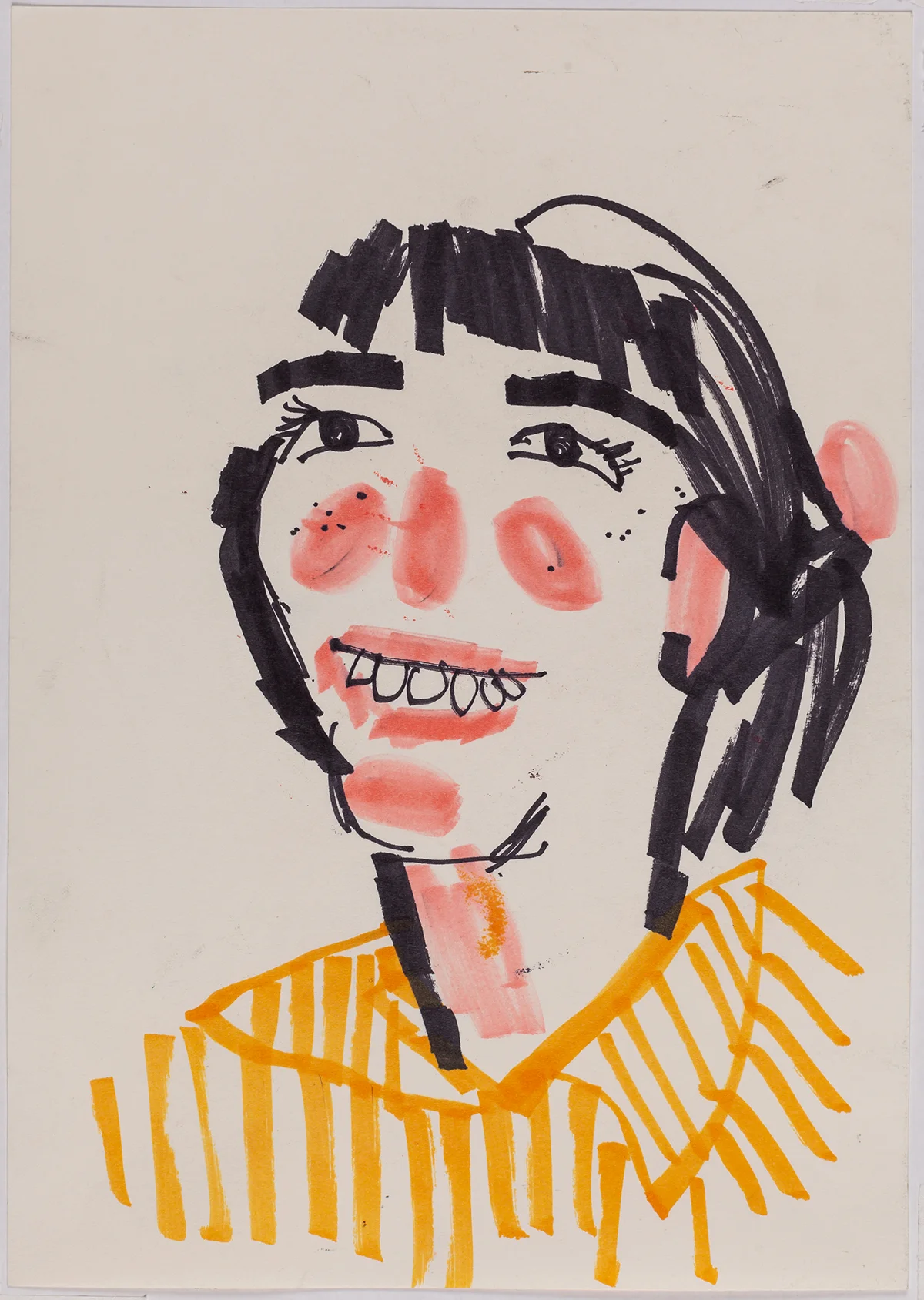 Série Retratos da Bia | Bia’s Portraits Series 2016 técnica mista sobre papel | mixed media on paper 29.7 x 21 cm